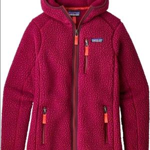 Patagonia Women's Retro Pile Hoody (Arrow Red)
